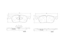 Brembo P36035N Disc Brake Pad Set - Front