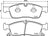 Brembo P37022N Disc Brake Pad Set - Front