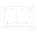 Brembo P37028N Disc Brake Pad Set - Front