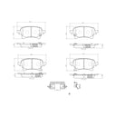 Brembo P37029N Disc Brake Pad Set - Rear