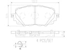 Brembo P49054N Disc Brake Pad Set - Front