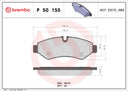 Brembo P50155 Disc Brake Pad Set - Rear