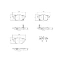 Brembo P56133N Disc Brake Pad Set - Rear