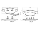 Brembo P85102N Disc Brake Pad Set - Front