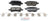 Bosch BE2233H Disc Brake Pad Set - Rear