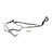 Rein PSH0519 Power Steering Pressure Line Hose Assembly