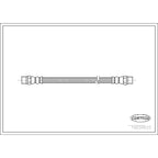 Corteco 19026625 Brake Hydraulic Hose - Rear
