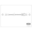 Corteco 19036317 Brake Hydraulic Hose - Front