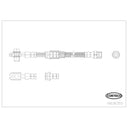 Corteco 19036355 Brake Hydraulic Hose - Front