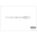 Corteco 19037202 Brake Hydraulic Hose - Front Left or Front Right