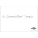 Corteco 49374255 Brake Hydraulic Hose - Front Left or Front Right