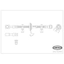 Corteco 49376484 Brake Hydraulic Hose - Front Right
