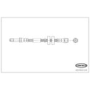 Corteco 49384128 Brake Hydraulic Hose - Rear Left or Rear Right
