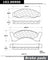 Centric 102.00900 Disc Brake Pad Set - Front