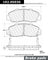 Centric 102.05030 Disc Brake Pad Set - Front