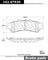 Centric 102.07920 Disc Brake Pad Set - Rear