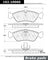 Centric 102.10060 Disc Brake Pad Set - Rear