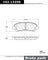 Centric 102.13250 Disc Brake Pad Set - Rear