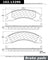 Centric 102.13290 Disc Brake Pad Set - Rear