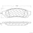 Centric 102.13340 Disc Brake Pad Set - Rear