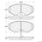 Centric 103.05870 Disc Brake Pad Set - Front