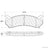 Centric 103.07850 Disc Brake Pad Set - Front or Rear