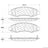 Centric 103.09620 Disc Brake Pad Set - Front
