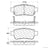 Centric 103.10880 Disc Brake Pad Set - Rear