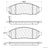 Centric 103.10940 Disc Brake Pad Set - Front