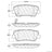 Centric 103.12840 Disc Brake Pad Set - Rear