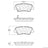 Centric 103.14450 Disc Brake Pad Set - Rear