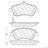 Centric 105.15710 Disc Brake Pad Set - Front