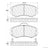 Centric 106.09240 Disc Brake Pad Set - Front