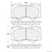 Centric 106.09760 Disc Brake Pad Set - Front