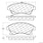 Centric 106.15220 Disc Brake Pad Set - Front