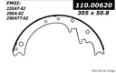Centric 111.00620 Drum Brake Shoe - Front or Rear
