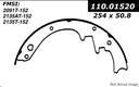 Centric 111.01520 Drum Brake Shoe - Rear