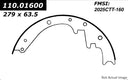 Centric 111.01600 Drum Brake Shoe - Front or Rear