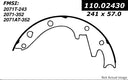Centric 111.02430 Drum Brake Shoe - Front or Rear
