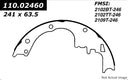 Centric 111.02460 Drum Brake Shoe - Front or Rear