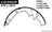 Centric 111.04620 Drum Brake Shoe - Rear