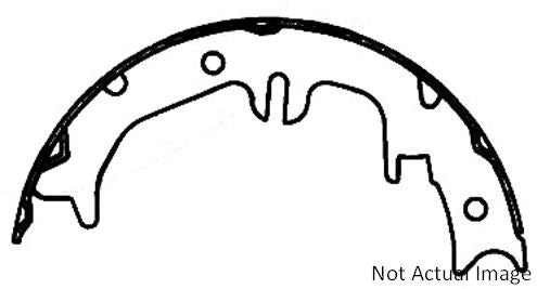 Centric 111.08510 Parking Brake Shoe - Rear