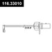 Centric 116.33010 Disc Brake Pad Wear Sensor - Rear