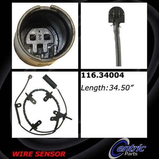 Centric 116.34004 Disc Brake Pad Wear Sensor - Front