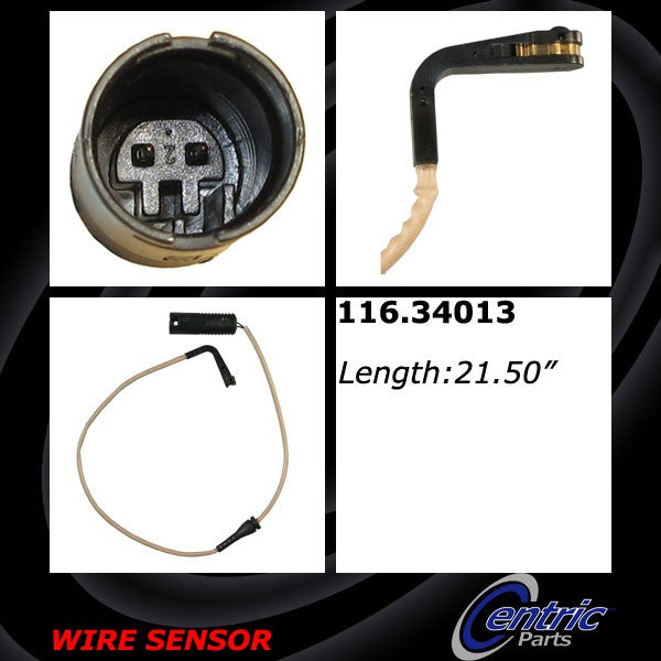 Centric 116.34013 Disc Brake Pad Wear Sensor - Rear