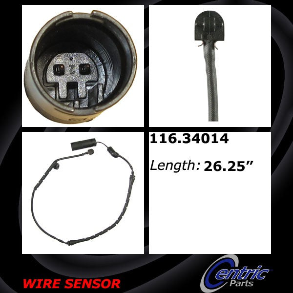 Centric 116.34014 Disc Brake Pad Wear Sensor - Front