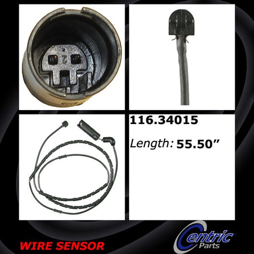Centric 116.34015 Disc Brake Pad Wear Sensor - Rear