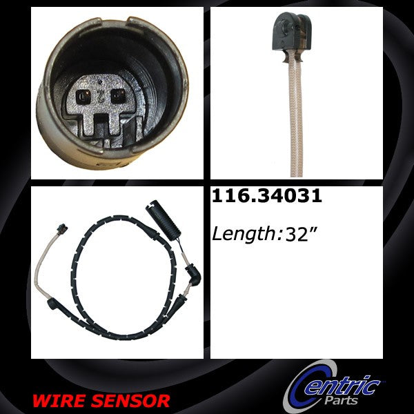 Centric 116.34031 Disc Brake Pad Wear Sensor - Front