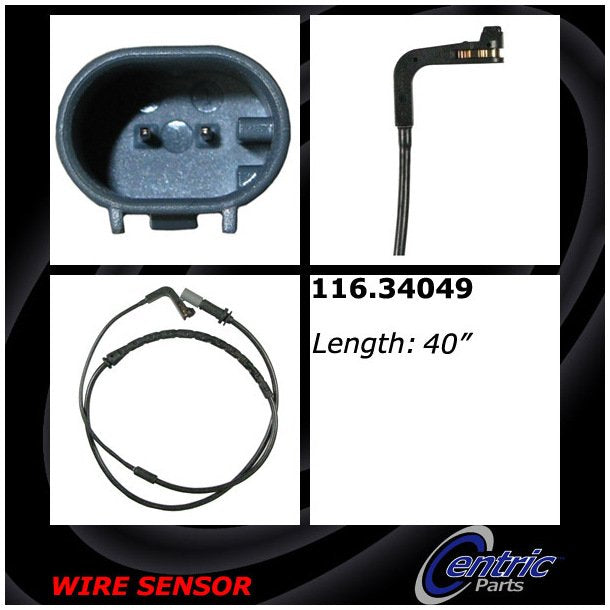 Centric 116.34049 Disc Brake Pad Wear Sensor - Rear