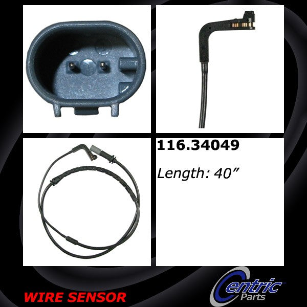 Centric 116.34049 Disc Brake Pad Wear Sensor - Rear